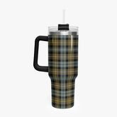 Campbell Argyll Weathered Tartan Crest 40 oz Insulated Tumbler with Handle